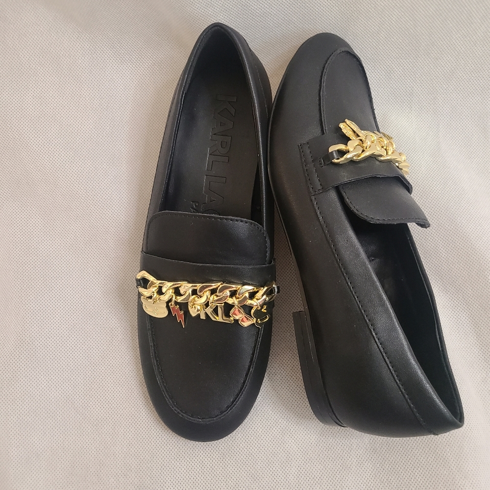Karl Lagerfeld Paris Women’s Black Loafers
